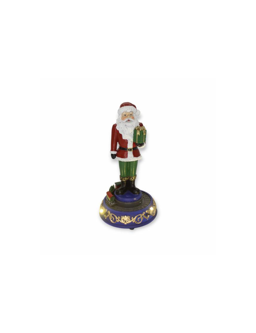 SOLDIER MUSIC BOX WITH LIGHT+MOVEMENT 12x12x20 CENTIMETERS