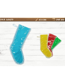 EPIPHANY EVE PVC STOCKING 45cm ASSORTED COLORS