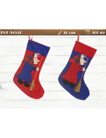 30cm FABRIC EPIPHANY EVE STOCKING WITH BEFANA
