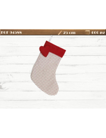 25cm FABRIC EPIPHANY EVE STOCKING WITH HEART