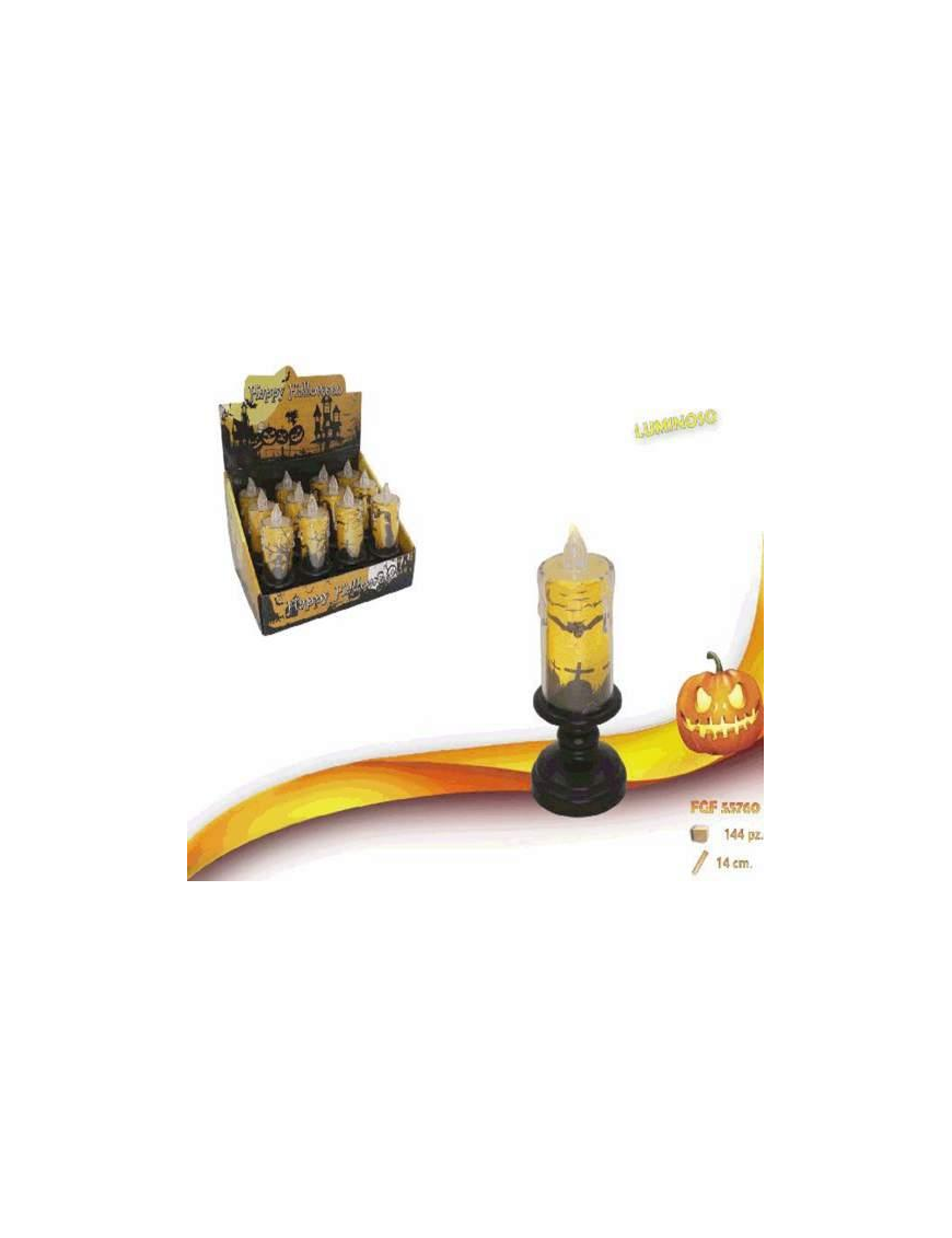 CANDELA HALLOWEEN PLASTICA 14cm