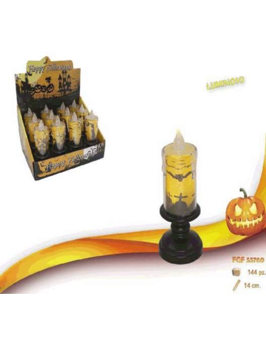 CANDELA HALLOWEEN PLASTICA 14cm