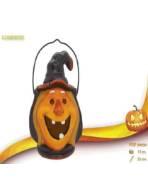 L.TERRACOTTA ZUCCA CON LED 22cm