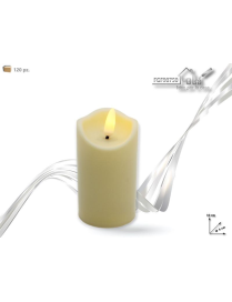 5x10cm CREAM BRIGHT PLASTIC CANDLE