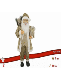 BABBO NATALE DECORO ORO  90cm