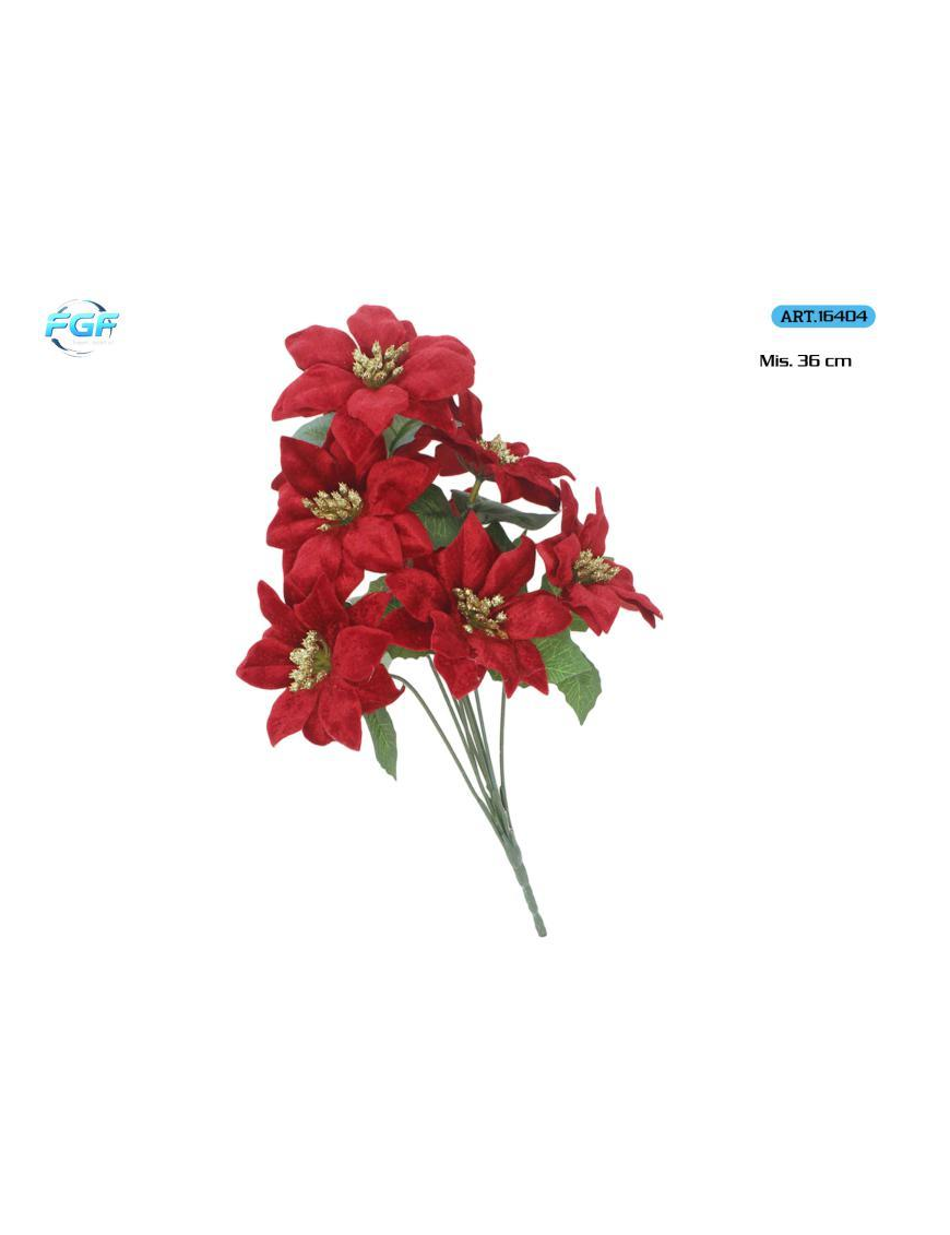 LINE CHRISTMAS STAR BUNCH 36cm