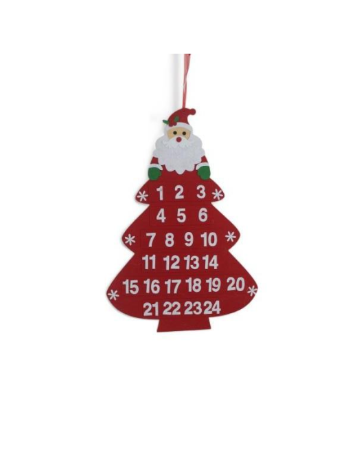 LINEA FELTRO CALENDARIO AVVENTO 33x48cm