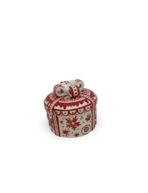 LINEA SNOWFLAKE SCATOLA TONDA 15x14cm