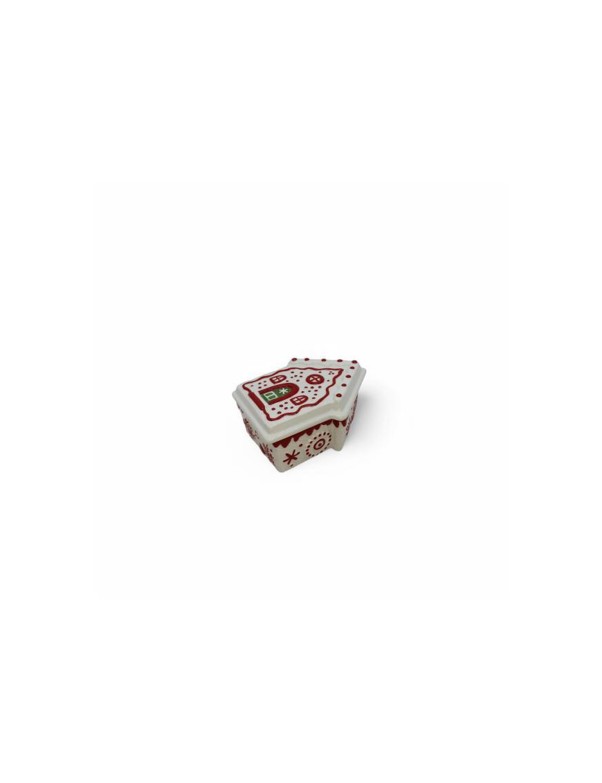 SNOWFLAKE LINE HOUSE BOX 20x15x8cm