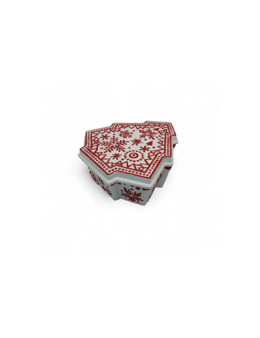 LINEA SNOWFLAKE SCATOLA ALBERO 25x23x9cm