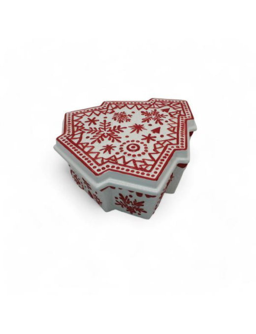 LINEA SNOWFLAKE SCATOLA ALBERO 25x23x9cm