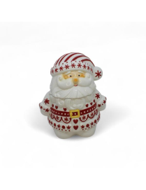 SNOWFLAKE LINE SANTA CLAUS JAR 21x16x24cm