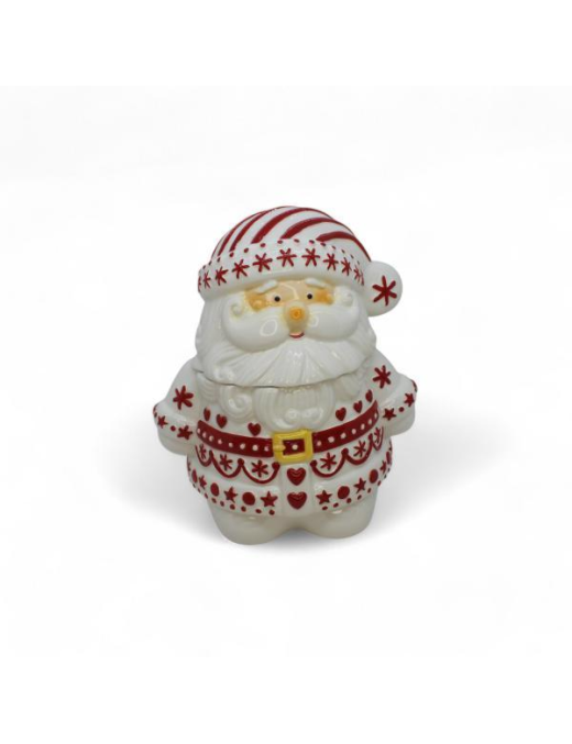 SNOWFLAKE LINE SANTA CLAUS JAR 21x16x24cm
