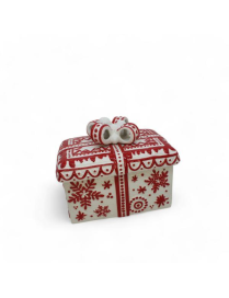 SNOWFLAKE LINE RECTANGULAR BOX 25x15x18cm