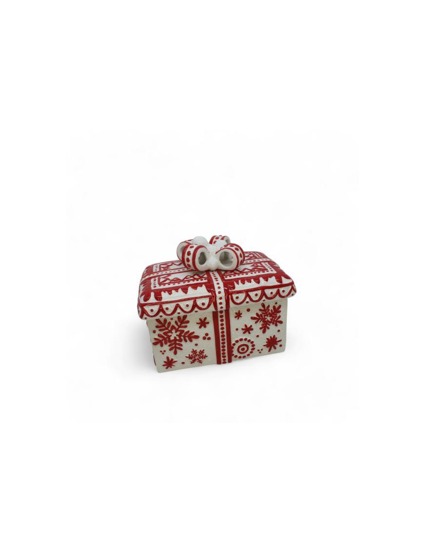 SNOWFLAKE LINE RECTANGULAR BOX 25x15x18cm