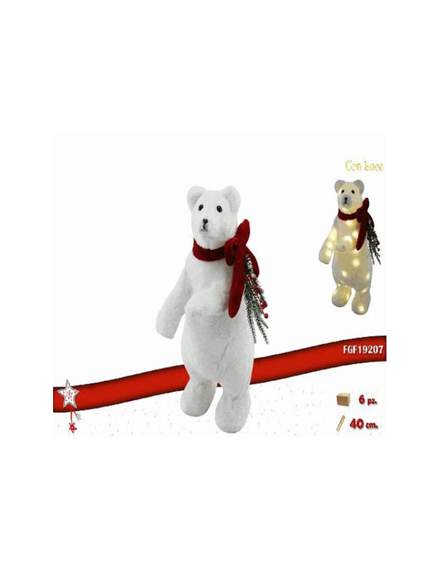 PLASTIC LINE WITH BEAR LIGHT 17x20x40cm