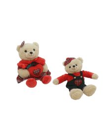 ORSO PELUCHE CON VESTITO 18cm
