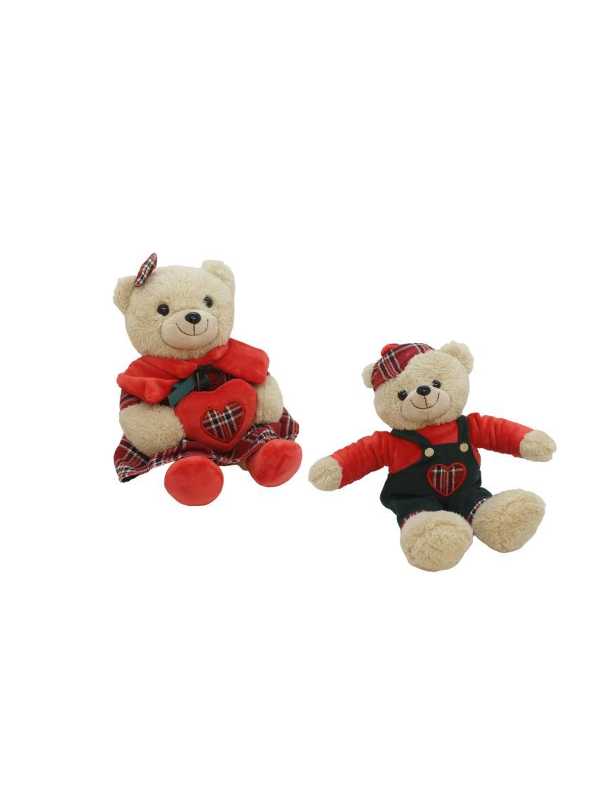 ORSO PELUCHE CON VESTITO 18cm