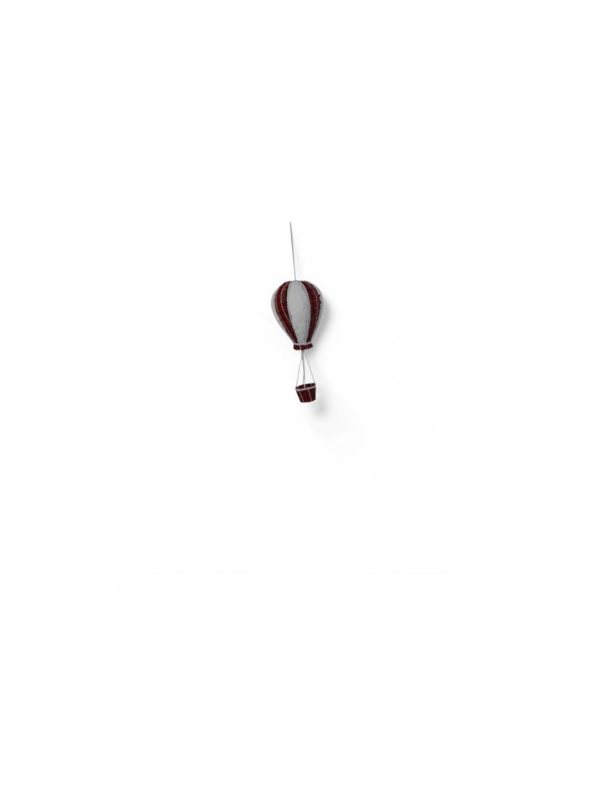POLYSTYRENE + FABRIC HOT AIR BALLOON 13x35cm