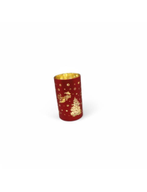 RED GLASS LINE LIGHT LAMP 9x16cm
