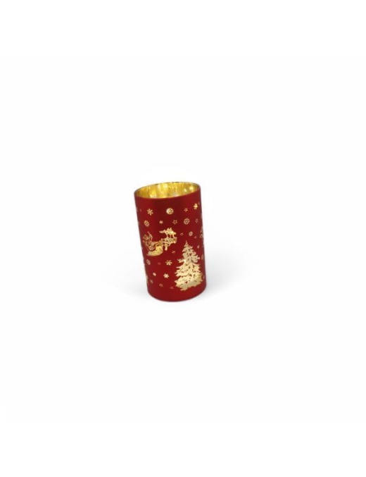 RED GLASS LINE LIGHT LAMP 9x16cm