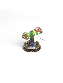 VILLAGE WITH LIGHT + MOVEMENT + MUSIC 24x21x22cm