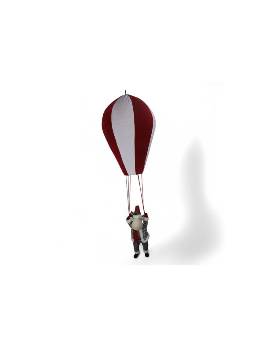 MONGOLFIERA CON RENNA 38x80cm CON LUCE
