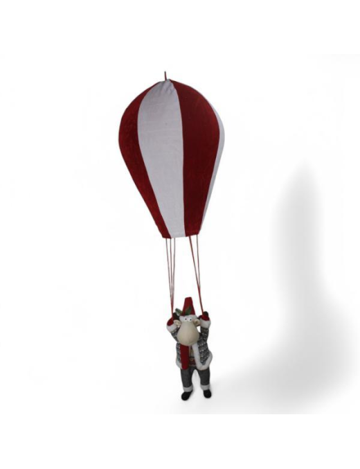 MONGOLFIERA CON RENNA 38x80cm CON LUCE