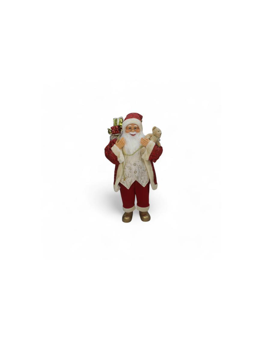 90cm Red Plastic Santa Claus with Light and Music