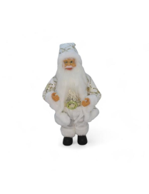 BABBO NATALE PLASTICA BIANCO  30cm