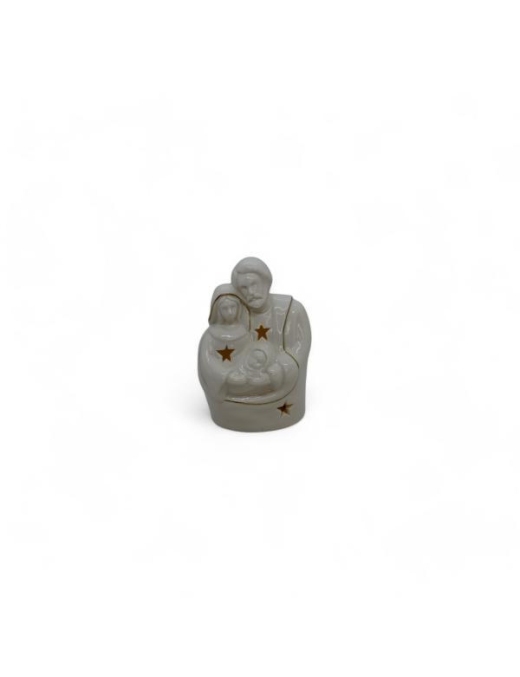 CERAMIC LINE WITH LED NATIVITY 12x10x21cm