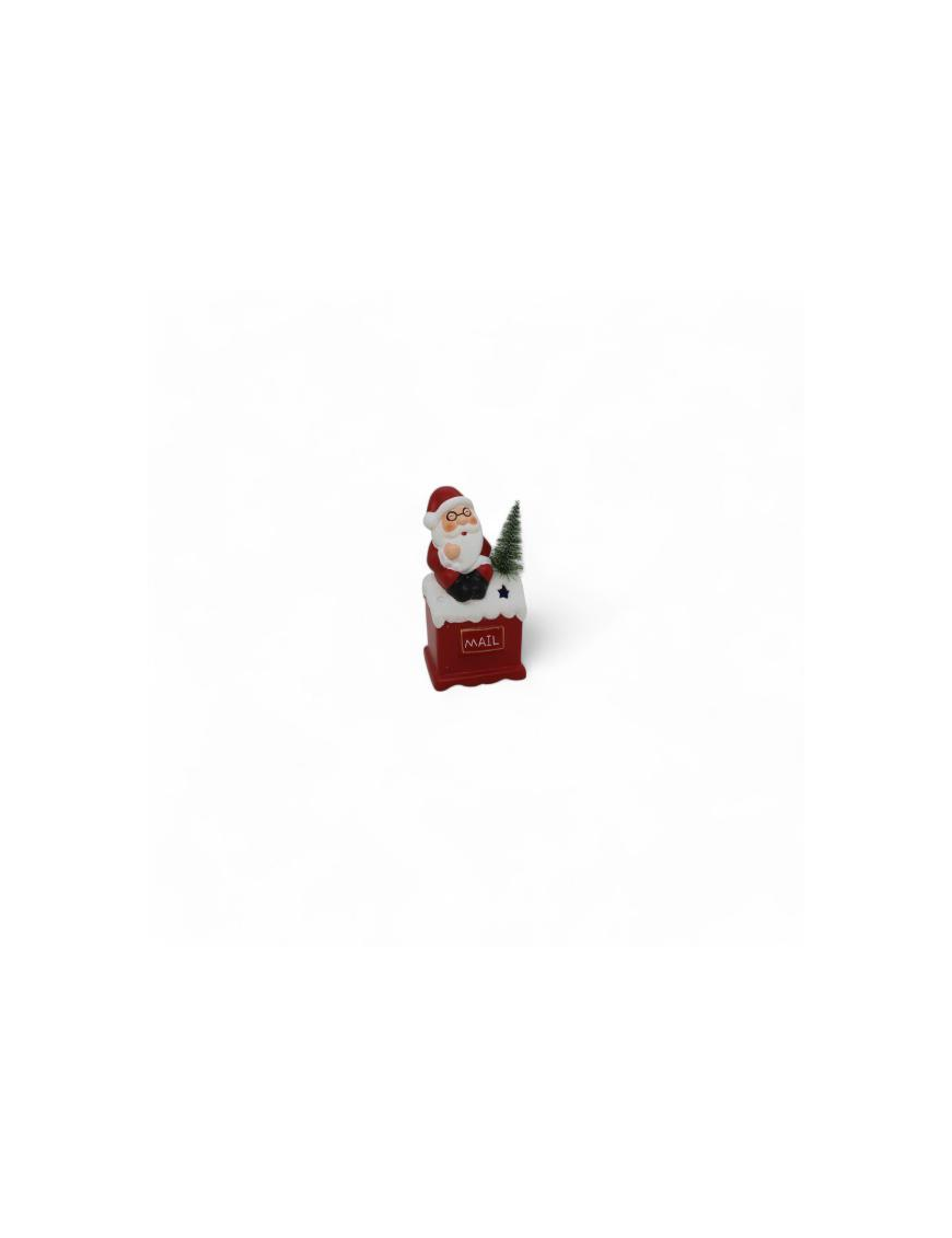CHRISTMAS SUBJECT SANTA CLAUS WITH LED 8x6x15cm