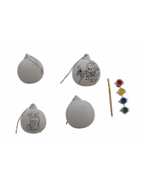 LINEA DECOUPAGE SFERE 4pezzi  CON COLORI