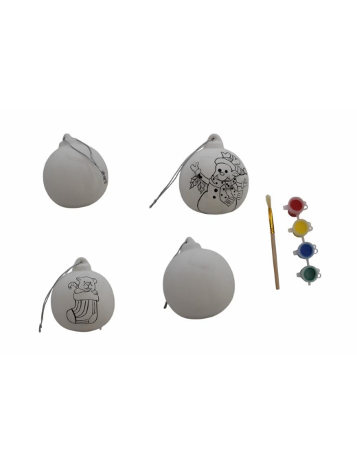 LINEA DECOUPAGE SFERE 4pezzi  CON COLORI