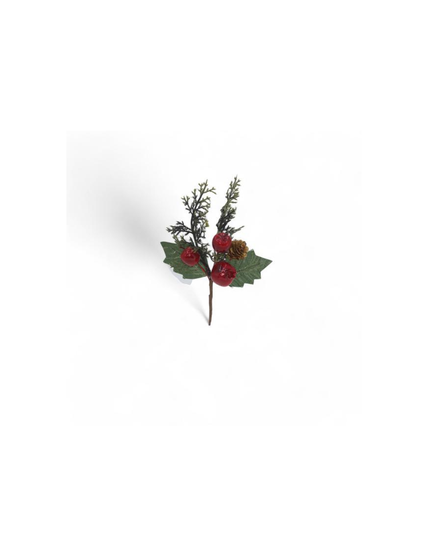 PICK WITH BERRIES AND DECORATIONS 18cm