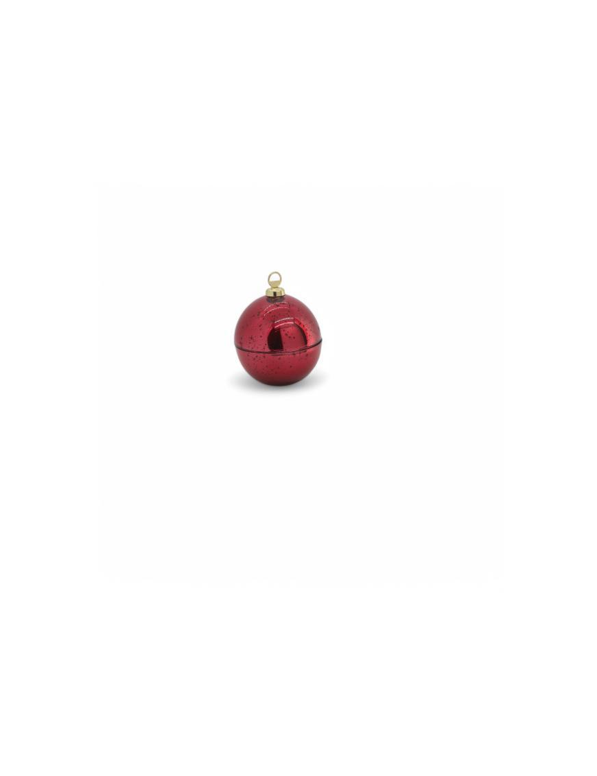 8cm RED OPENABLE GLASS SPHERE LINE
