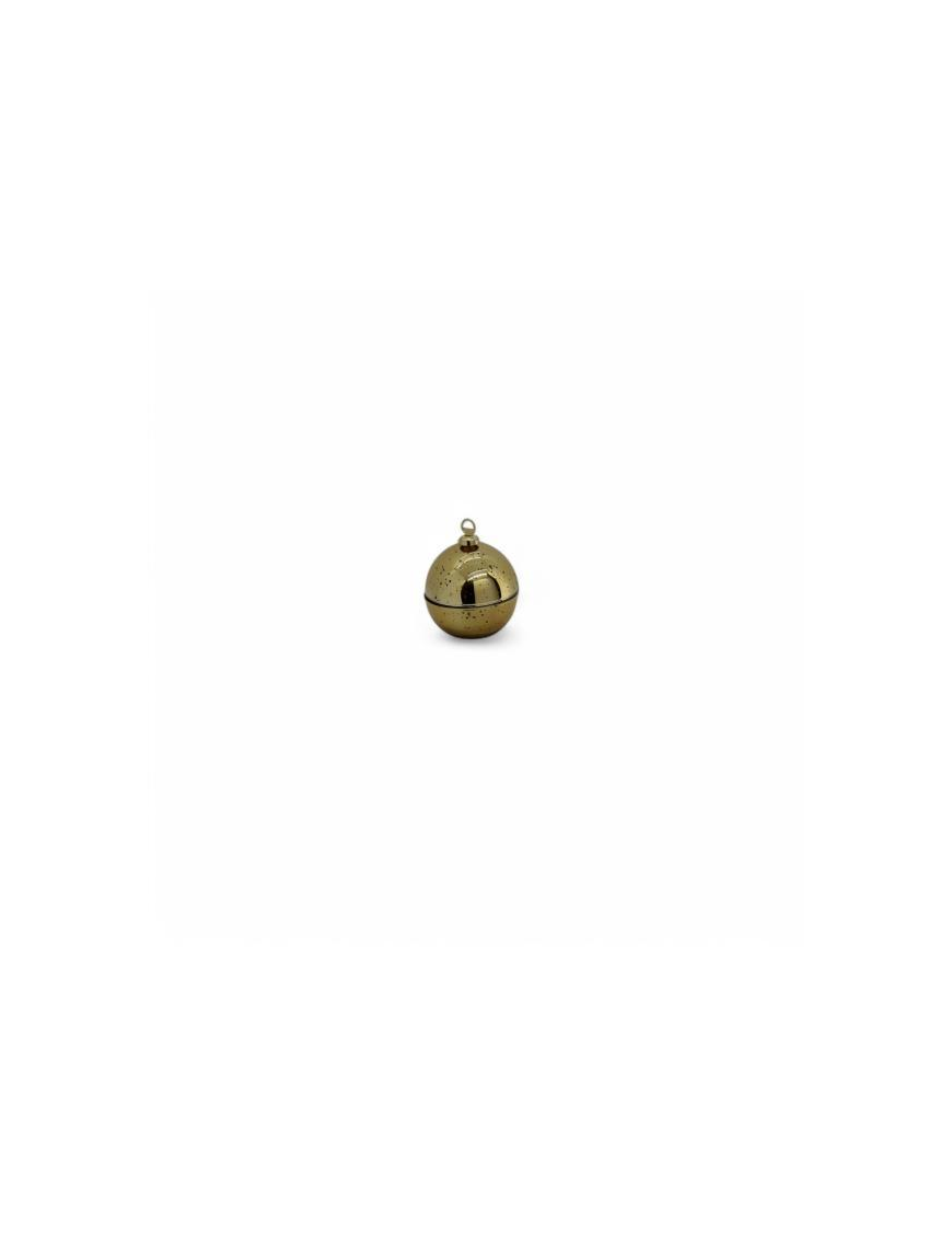 8cm Gold Opening Glass Ball Line