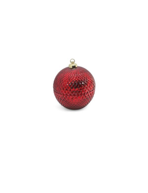 LINEA VETRO SFERA APRIBILE ROSSO 13cm