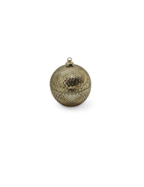 GLASS LINE OPENING SPHERE GOLD 13cm