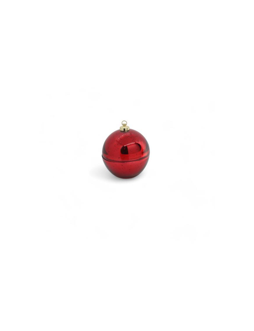 GLASS LINE OPENABLE SPHERE RED 13cm
