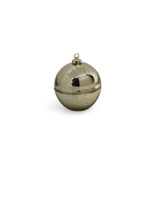 GLASS LINE OPENING SPHERE GOLD 13cm