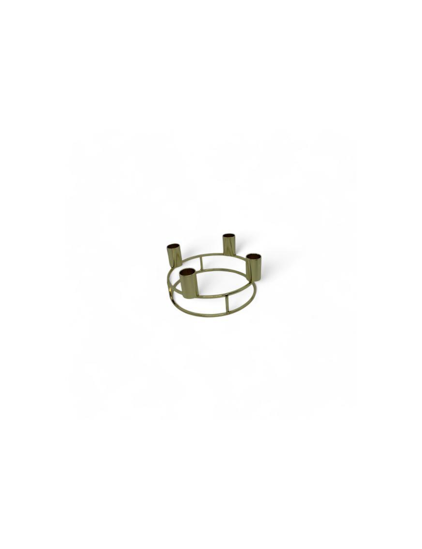 PORTACANDELE METALLO 4 FIAMME 22cm