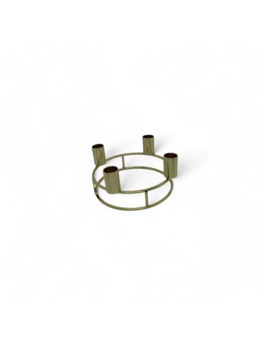 4-FLAME METAL CANDLE HOLDER 22cm