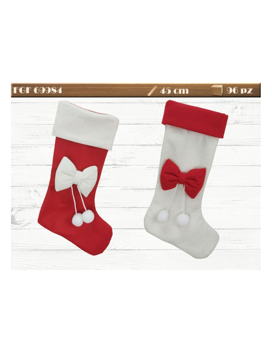 EPIPHANY FABRIC STOCKING 45cm WITH APPLICATIONS