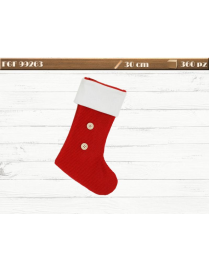 EPIPHANY STOCKING 30cm FABRIC WITH BUTTONS