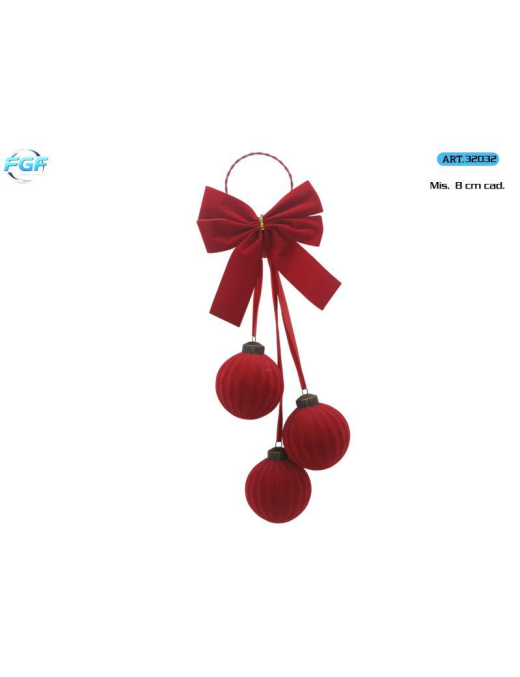 APPENDINO SFERE VELLUTO 8cm 32032