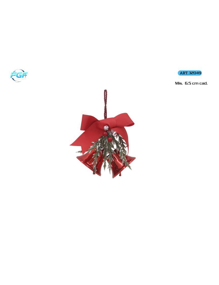 APPENDINO CAMPANELLE ROSSE 6,5cm 32049