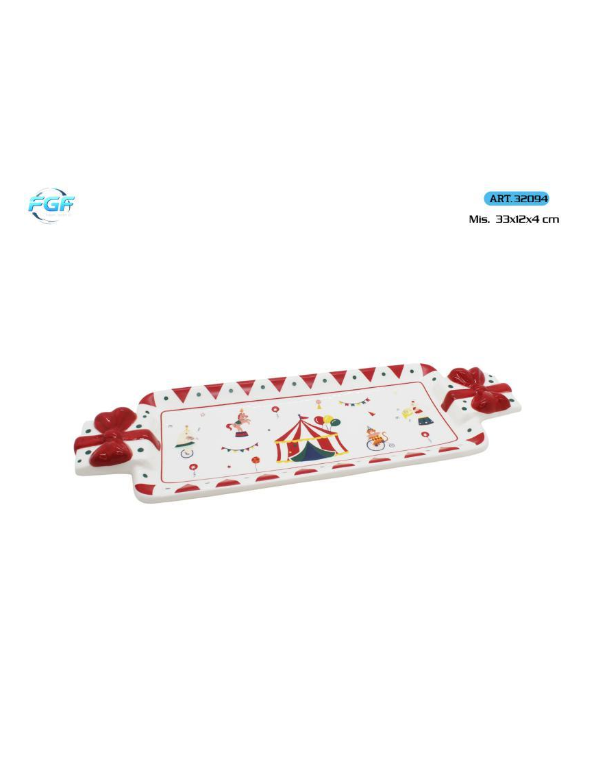 L.CIRCUS VASSOIO RETT. 33x12cm 32094