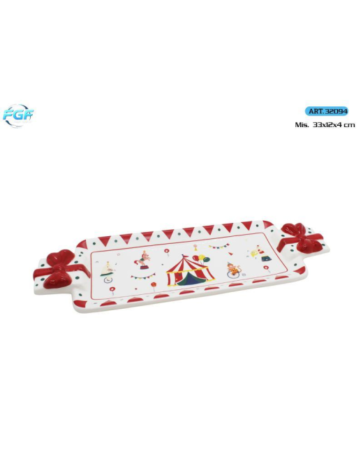 L.CIRCUS VASSOIO RETT. 33x12cm 32094