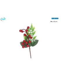 PICK C/BACCHE ROSSE+DECORAZIONI 23cm
